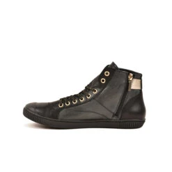 Pataugas BANJOU LATSA/MIX F4H NOIR/DORÉ 14 Pataugas BANJOU LATSA/MIX F4H NOIR/DORÉ -Boutique Pop Pataugas 628259 946 BASKET HAUTE FEMME LATSA MIX F4H NOIR DORE 3