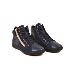 Pataugas PALME/MIX F4H MARINE/ROSE 11 Pataugas PALME/MIX F4H MARINE/ROSE -Boutique Pop Pataugas 628270 922 BASKET FEMME PALME MIX F4H MARINE ROSE 4